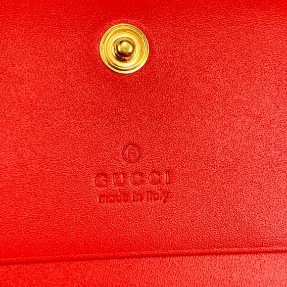 NIB Gucci GG Supreme Monogram Bosco Patch Card Case Wallet Beige Malva Hibiscus - Picture 8 of 14